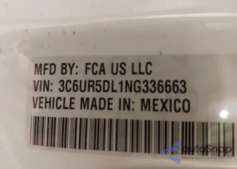 2022 Ram 2500 Big Horn 4X4 6'4 Box из США, поврежденный, VIN 3C6UR5DL1NG336663